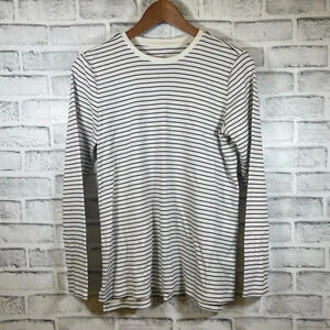 Women’s J.Jill Pima cotton striped long sleeve top small